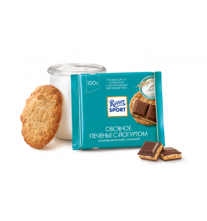 Шоколад Ritter Sport Овсяное печенье с йогуртом 100г