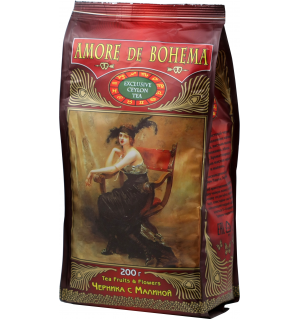 Чай черный Amore De Bohema Черника с малиной 200г
