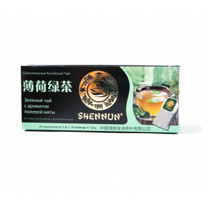 Чай зеленый Shennun Мята 45г (25 пак.)