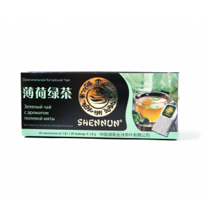 Чай зеленый Shennun Мята 45г (25 пак.)