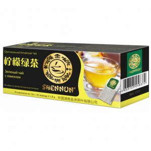 Чай зеленый Shennun Лимон 45г (25 пак.)