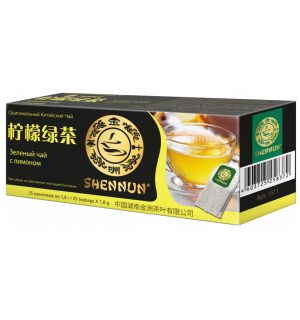Чай зеленый Shennun Лимон 45г (25 пак.)
