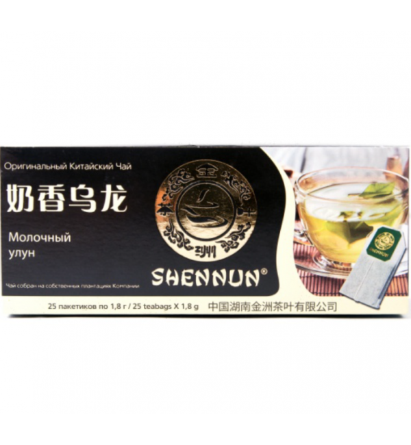 Чай зеленый Shennun Молочный Улун 30г (15 пак.) (Пирамидки)
