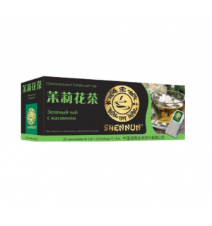 Чай зеленый Shennun Жасмин 45г (25 пак.)