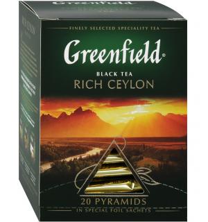 Чай черный Greenfield Rich Ceylon 40г (20 пак.)
