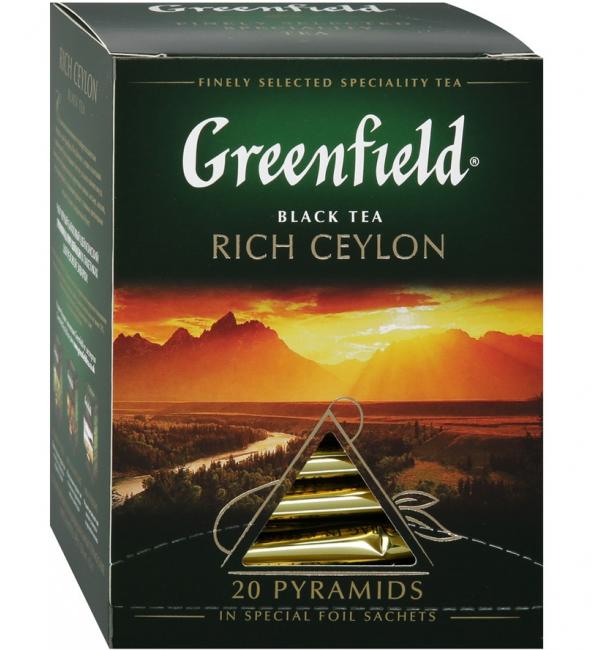 Чай черный Greenfield Rich Ceylon 40г (20 пак.)