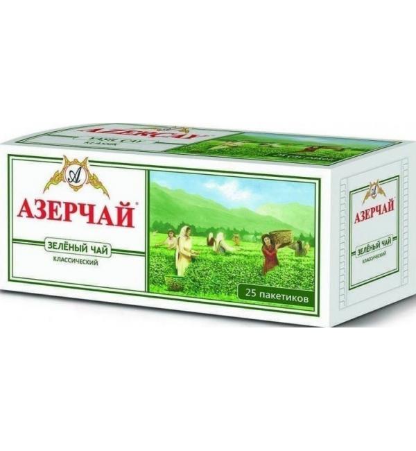 Чай зеленый Азерчай Классика 50г (25 пак.)