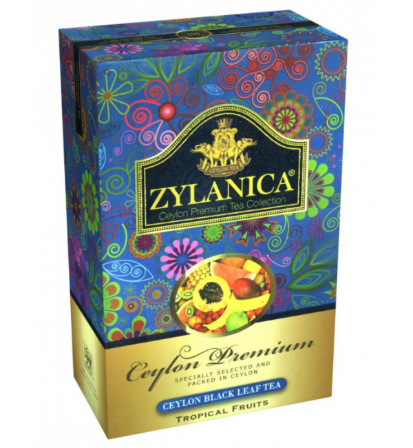 Чай черный Zylanica Тропические фрукты 100г
