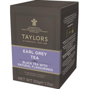 Чай черный Taylors of Harrogate Бергамот 50г (25 пак.)