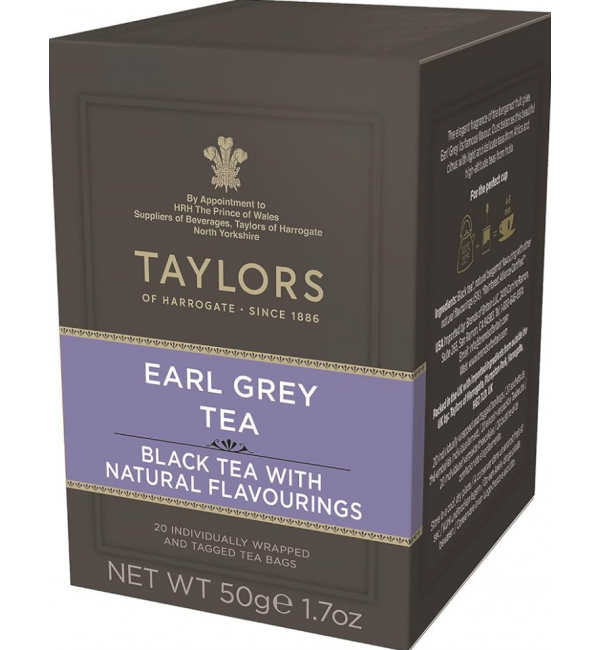 Чай черный Taylors of Harrogate Бергамот 50г (25 пак.)