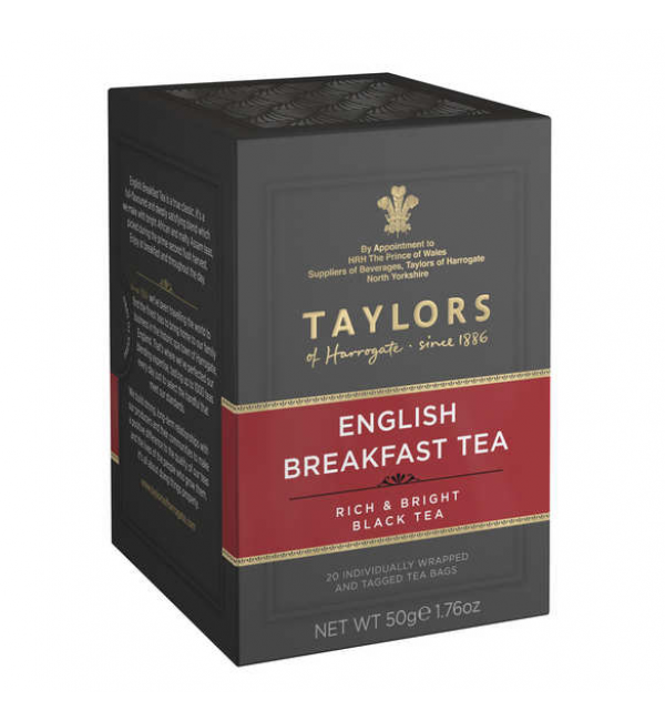 Чай черный Taylors of Harrogate Английский завтрак 50г (25 пак.)