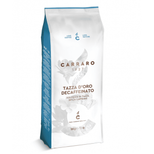 Кофе зерновой Carraro TAZZA D'ORO Decaffeinato 500г