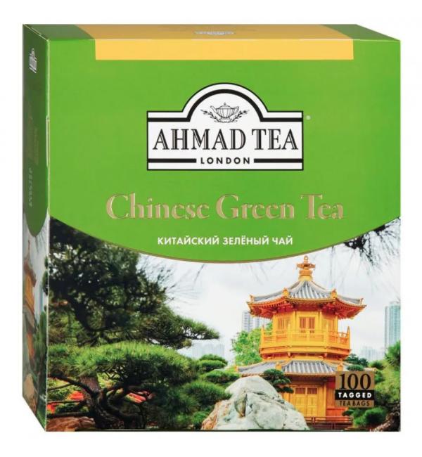 Чай зеленый Ahmad Chinese Green Tea 200г (100 пак.)
