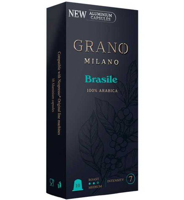 Кофе в капсулах Grano Milano Brasile (Nespresso) 55г