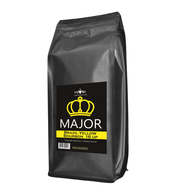 Кофе зерновой Major Brazil Yellow Bourbon NY 2/3 16 Up 1кг