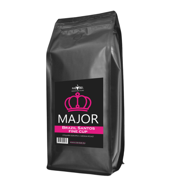 Кофе зерновой Major Brazil Santos Fine Cup 500г