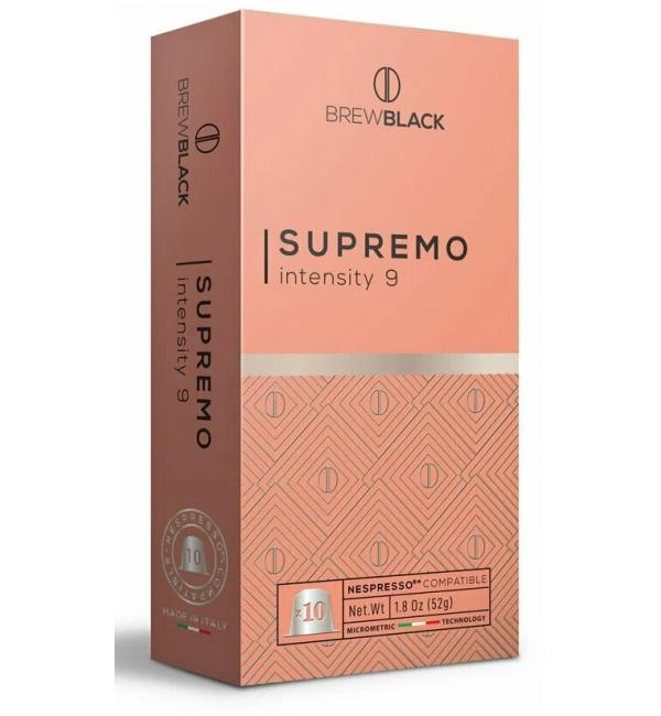 Кофе в капсулах Carraro Brew Black Supremo (Nespresso) 52г