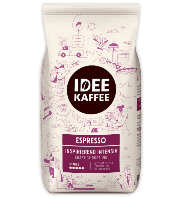 Кофе зерновой Idee Kaffee Espresso Intensive 750г