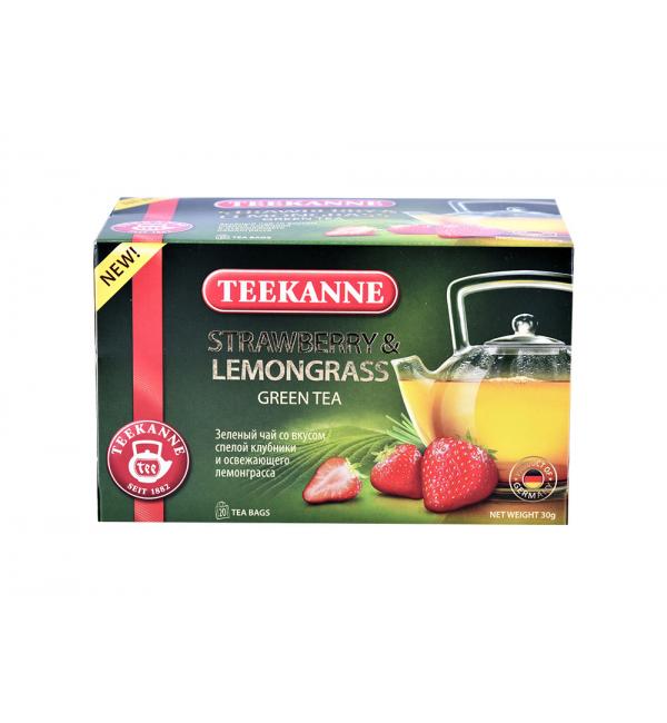 Чай зеленый Teekanne Strawberry Lemongrass 30г (20 пак.)