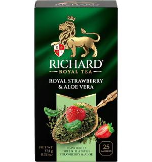 Чай зеленый Richard Royal Strawberry & Aloe Vera 37,5г (25 пак.)