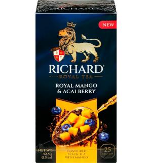 Чай черный Richard Royal Mango & Acai Berry 42,5г (25 пак.)