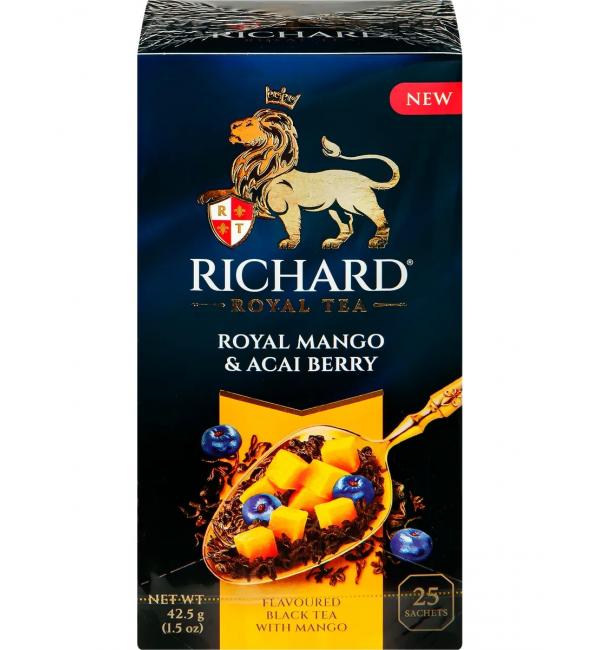 Чай черный Richard Royal Mango & Acai Berry 42,5г (25 пак.)
