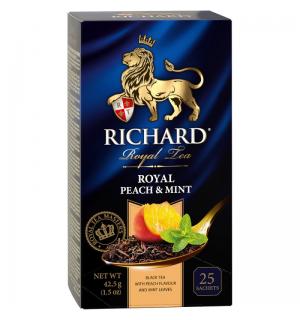 Чай черный Richard Royal Peach & Mint 42,5г (25 пак.)