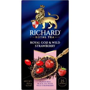 Чай черный Richard Royal Goji & Wild Strawberry 42,5г (25 пак.)