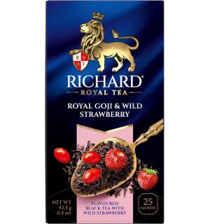 Чай черный Richard Royal Goji & Wild Strawberry 42,5г (25 пак.)