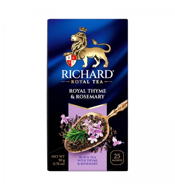 Чай черный Richard Royal Thyme & Rosemary 50г (25 пак.)