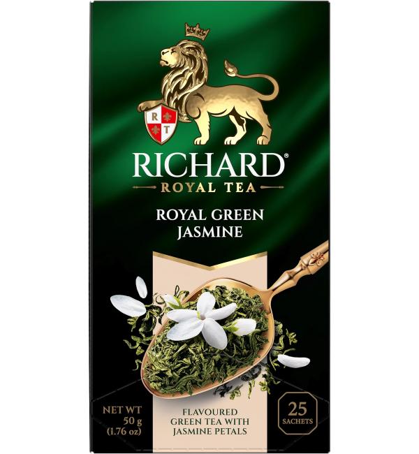 Чай зеленый Richard Royal Green Jasmine 50г (25 пак.)