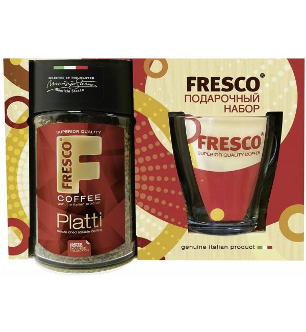 Кофе растворимый Fresco Platti 95г + Кружка