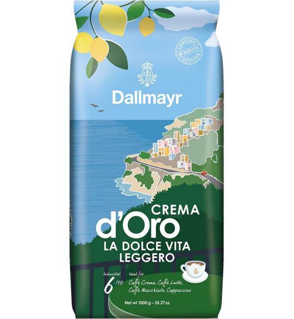 Кофе зерновой Dallmayr Crema D'Oro La Dolce Vita Leggero 1кг