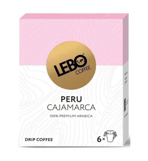 Кофе молотый в дрип-пакете Lebo Peru Cajamarca 63г (6шт)