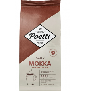 Кофе зерновой Poetti Daily Mokka 1кг
