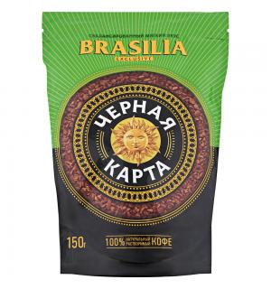 Кофе растворимый Черная Карта Brasilia 150г