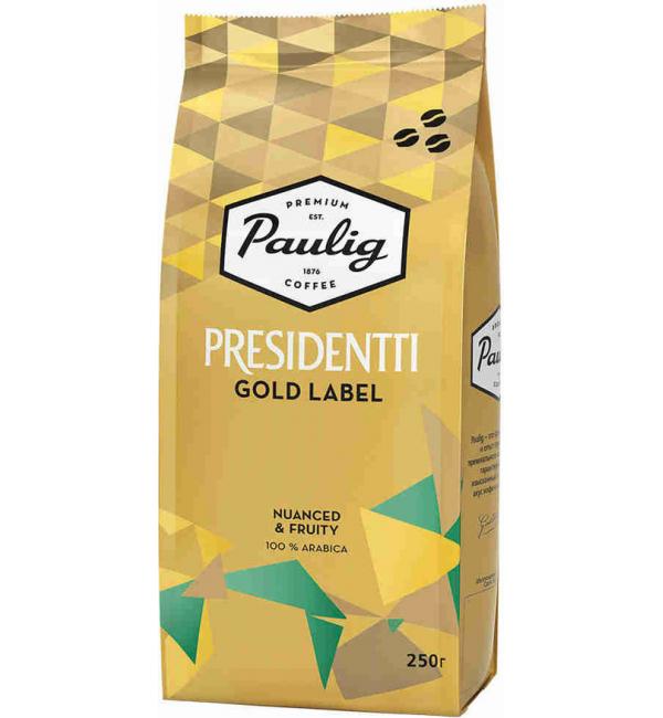 Кофе зерновой Paulig Presidentti Gold Label 250г