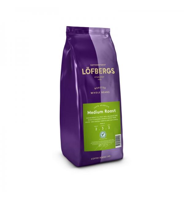Кофе зерновой Lofbergs Medium 1кг