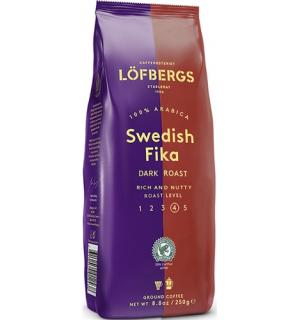 Кофе молотый Lofbergs Swedish Fika Dark Roast 250г