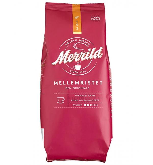 Кофе молотый Merrild Mellemristet 103 400г