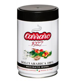 Кофе молотый Carraro Dolci Arabica (Железная банка) 250г