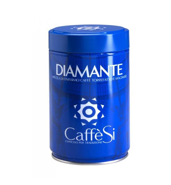 Кофе молотый DIAMANTE Galleria CAFFE' SI (Железная банка) 250г