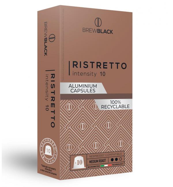 Кофе в капсулах Carraro Brew Black Ristretto (Nespresso) 52г