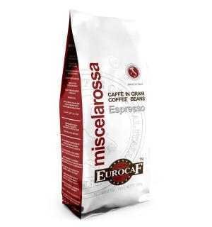 Кофе зерновой Eurocaf Miscela Rossa 1кг