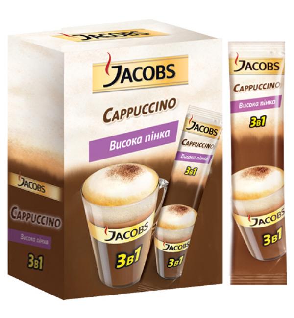Растворимый кофе 3 в 1 Jacobs Капучино 286г