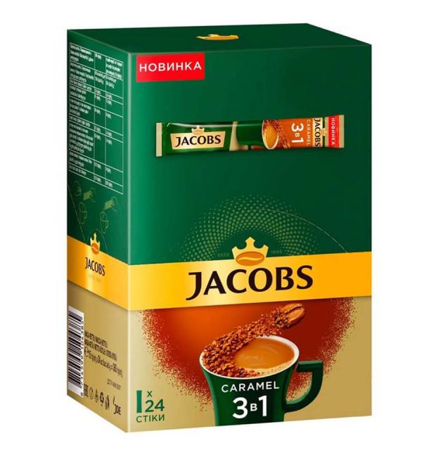Растворимый кофе 3 в 1 Jacobs Карамель 360г