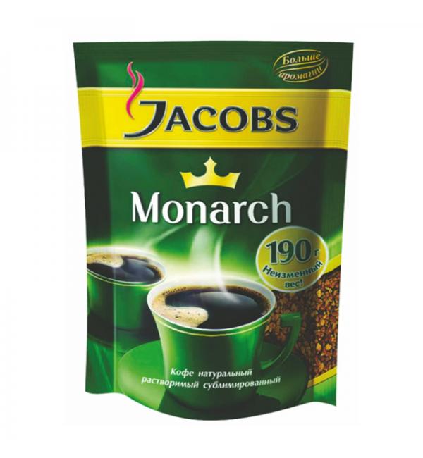 Кофе растворимый Jacobs Monarch 190г (МУ)
