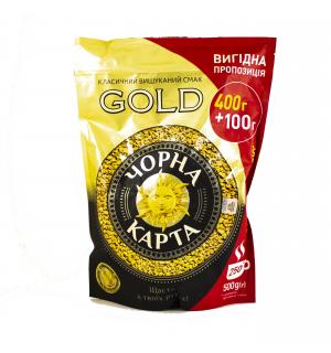 Кофе растворимый Черная карта Gold 500г