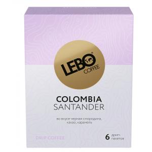 Кофе молотый в дрип-пакете Lebo Colombia Santander 63г (6шт)