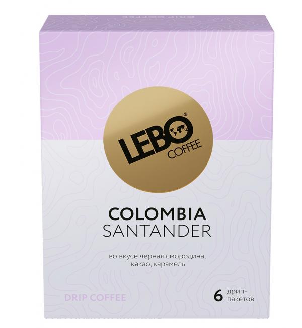 Кофе молотый в дрип-пакете Lebo Colombia Santander 63г (6шт)
